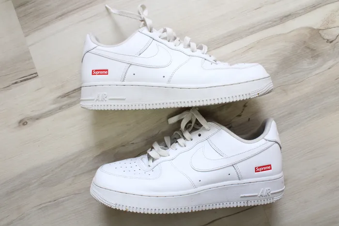 Nike Rings Nike Air Force 1 Low x Supreme White Sneakers Mens 75