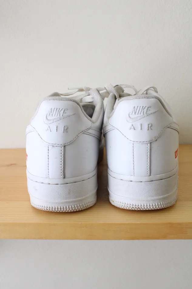 Nike Rings Nike Air Force 1 Low x Supreme White Sneakers Mens 75