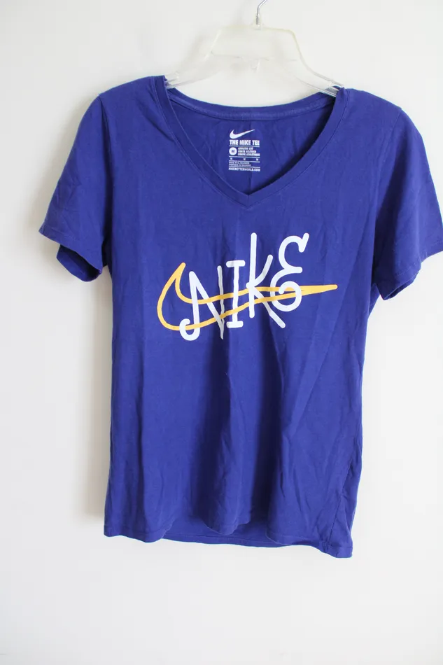 Nike Rings The Nike Tee Blue Logo Shirt M