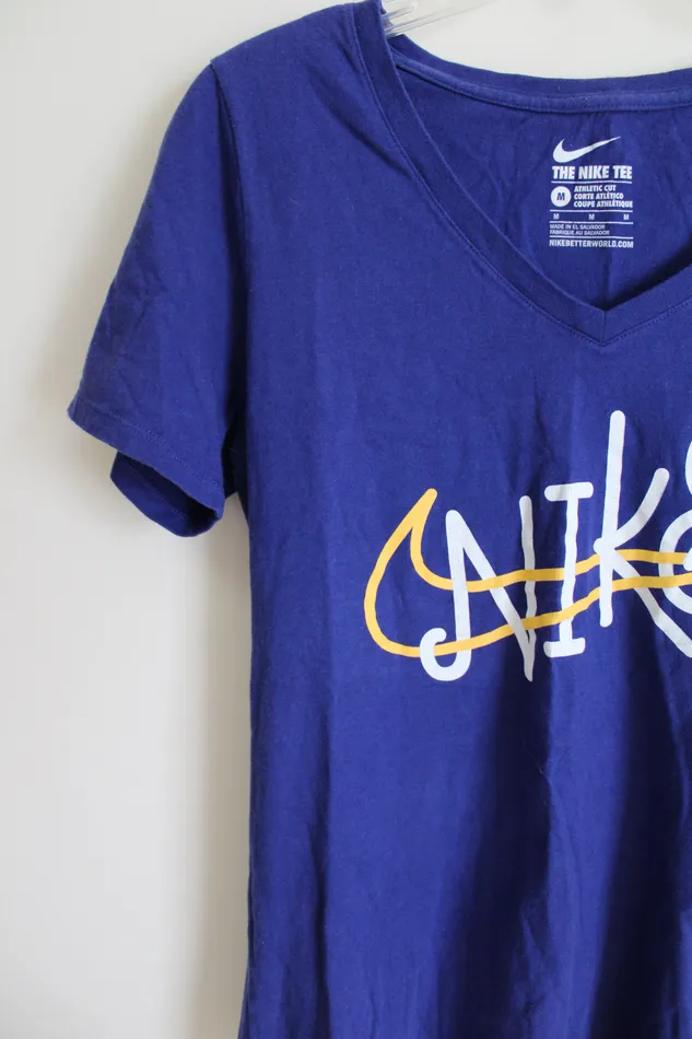 Nike Rings The Nike Tee Blue Logo Shirt M