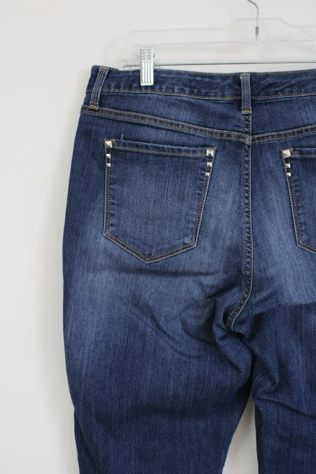 Nine West Earrings Nine West Hallie Bermuda Denim Shorts 12