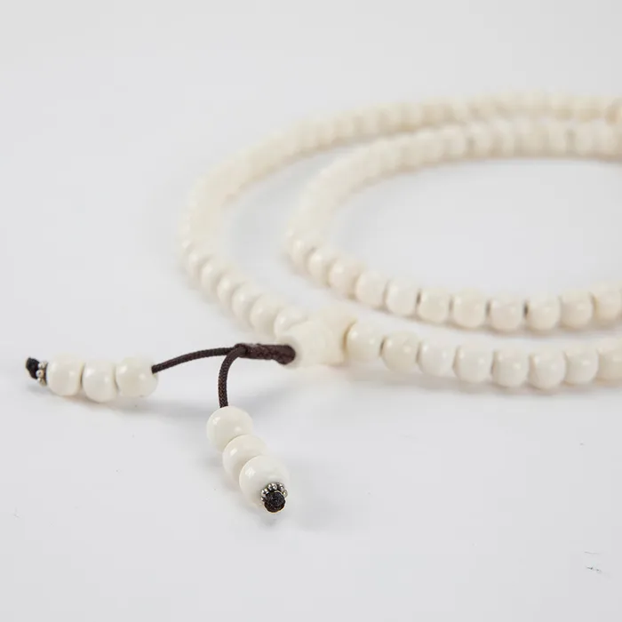 Nirvana Mala Rings Simple Tibetan Yak Bone Prayer Beads