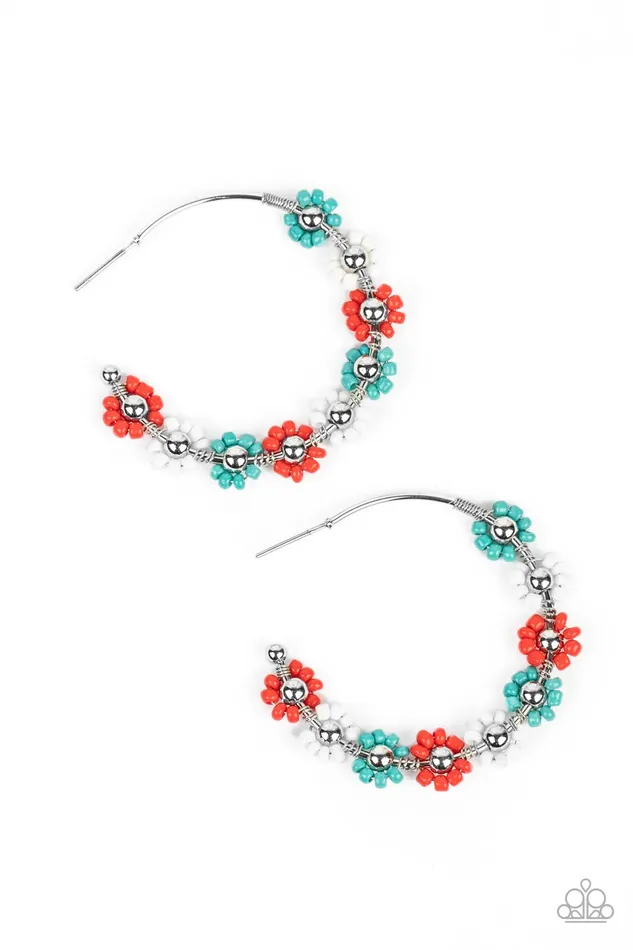 Paparazzi Accessories Earrings Growth Spurt Red