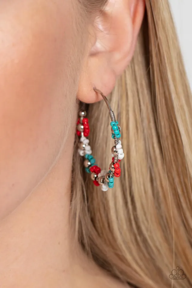 Paparazzi Accessories Earrings Growth Spurt Red