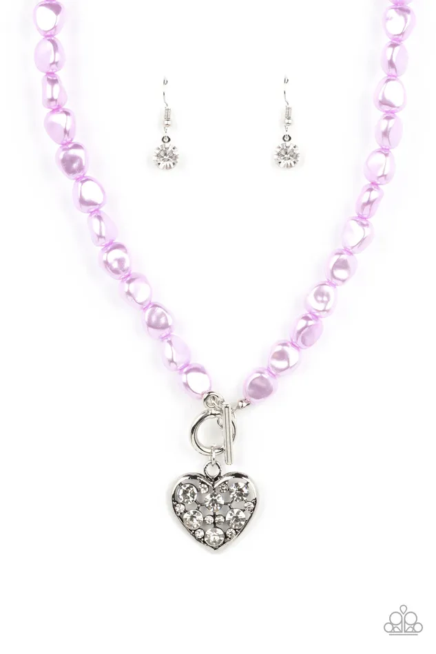 Paparazzi Accessories Necklaces Color Me Smitten Purple