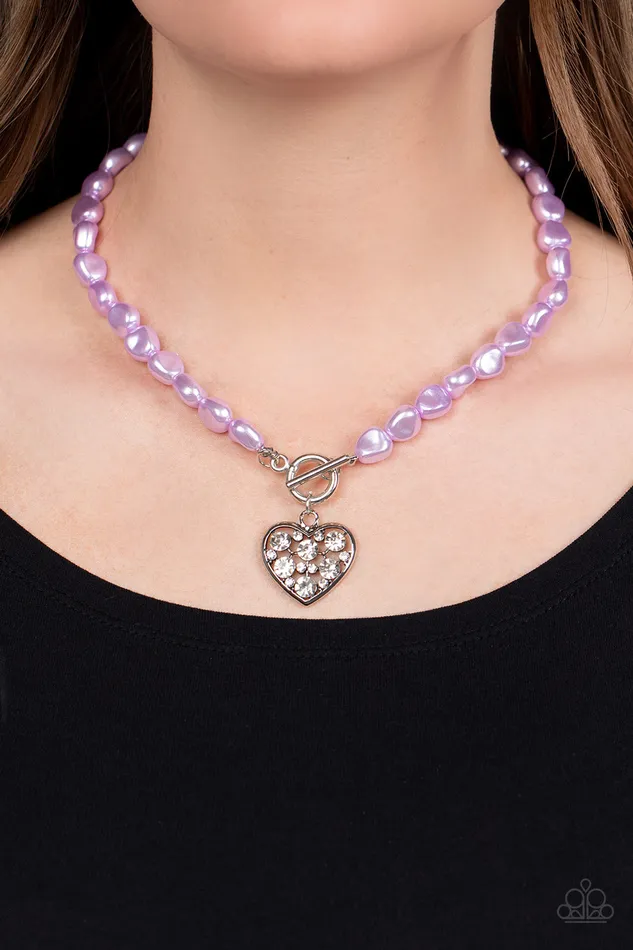 Paparazzi Accessories Necklaces Color Me Smitten Purple