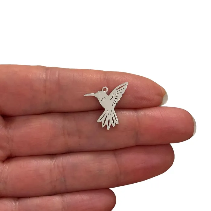 Peppy Beads Bracelets Stainless Steel HummingBird Charm