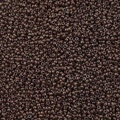 Peppy Beads Miyuki Seed Beads 150 0409 Opaque Chocolate Earrings