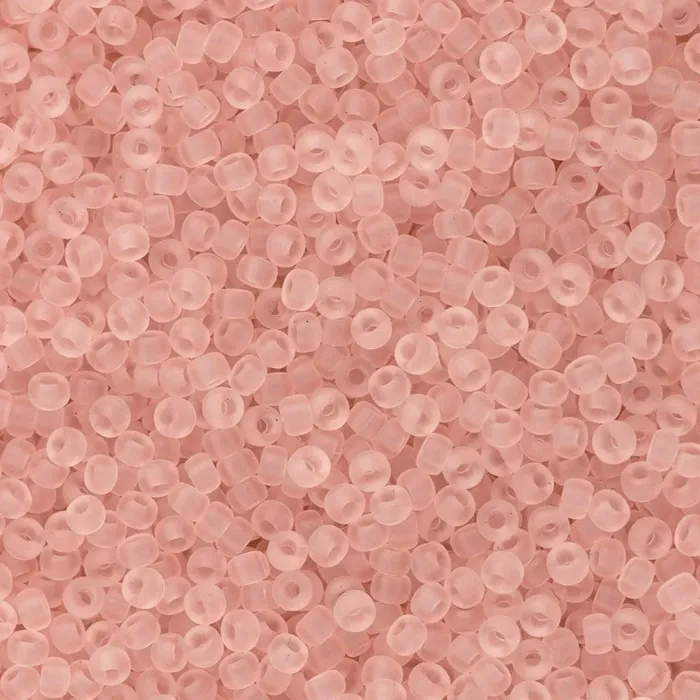 Peppy Beads Necklaces Miyuki Seed Beads 60 Matted Transparent Light Tea Rose 0155F Peppy Beads Necklaces Miyuki Seed Beads 60 Matted Transparent Light Tea Rose 0155F