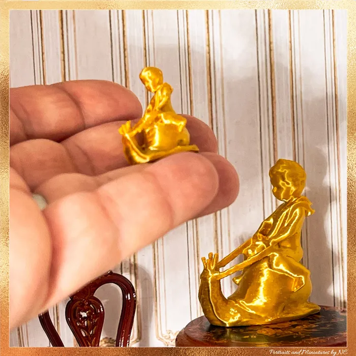 Portraits by NC Necklaces Decorative Cherub Miniature Collectible 112 and 124 Scale Dollhouse Accessory