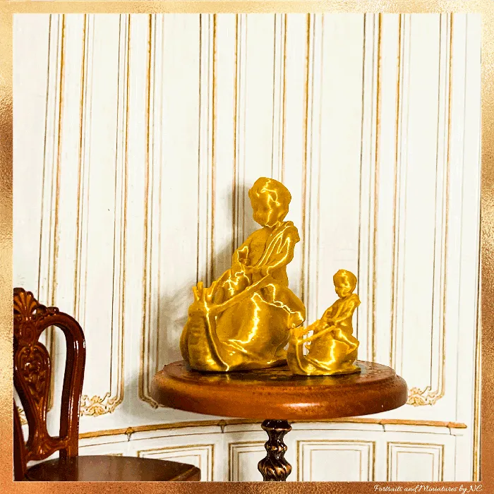 Portraits by NC Necklaces Decorative Cherub Miniature Collectible 112 and 124 Scale Dollhouse Accessory