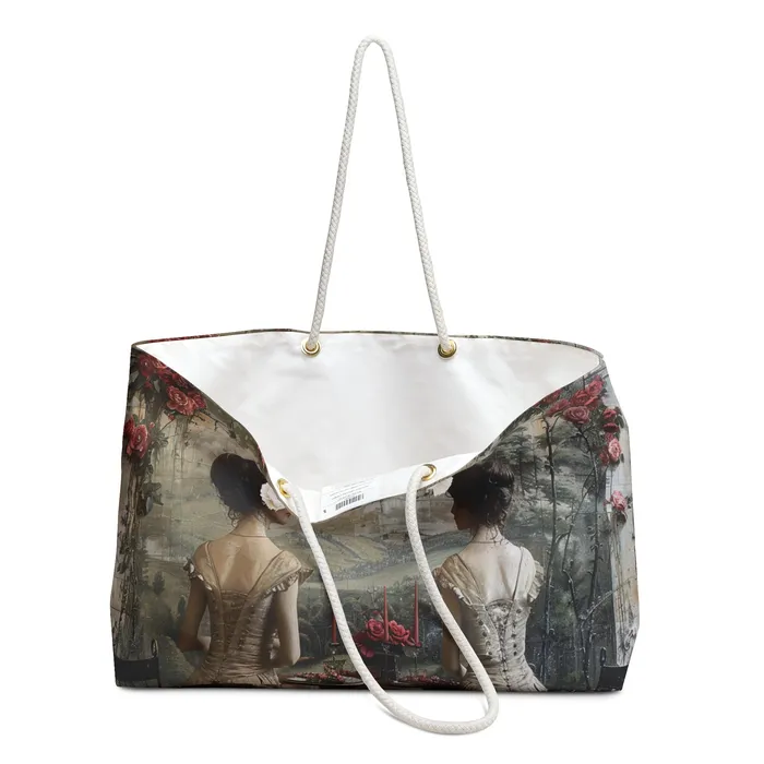 Printify Earrings Weekender Tote Bag Tea Time