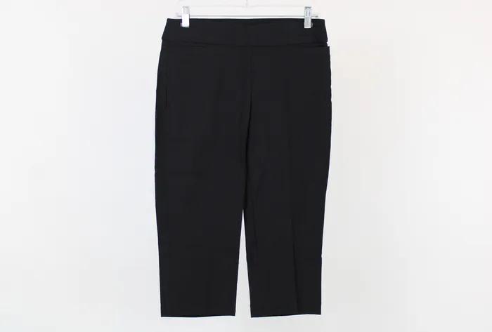 Rings Briggs New York Briggs Stretch Black Capris 6 Petite