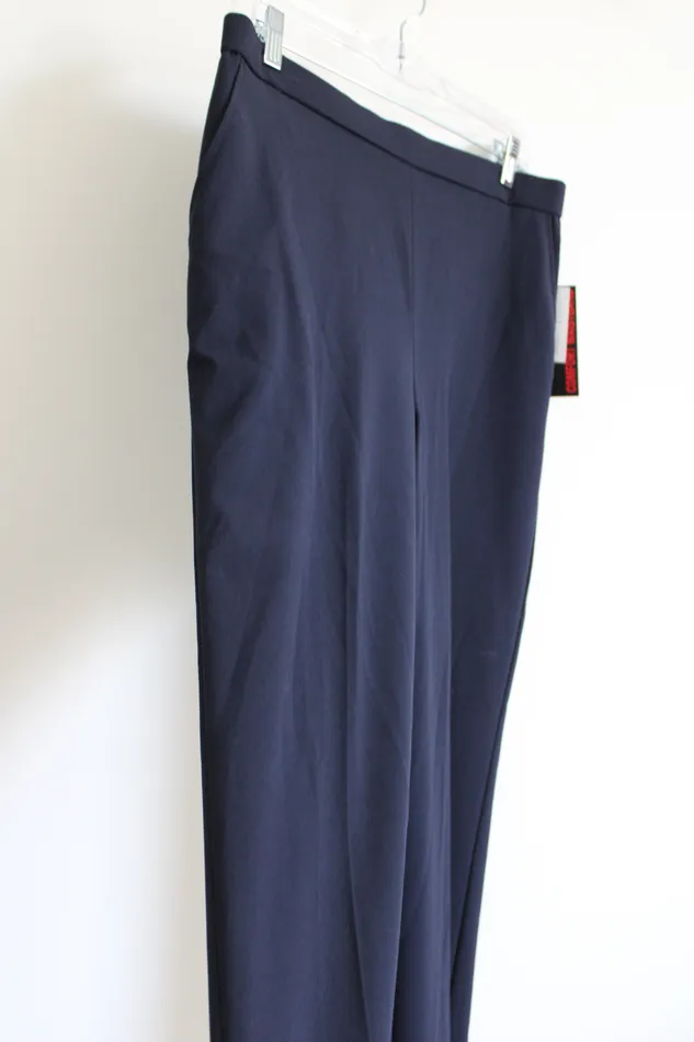 Rings Briggs New York NEW Briggs Dark Navy Blue Comfort Waistband Trouser 12 Short