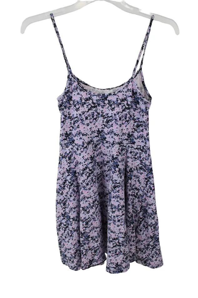 Rings HM Divided Purple Skater Floral Dress XS