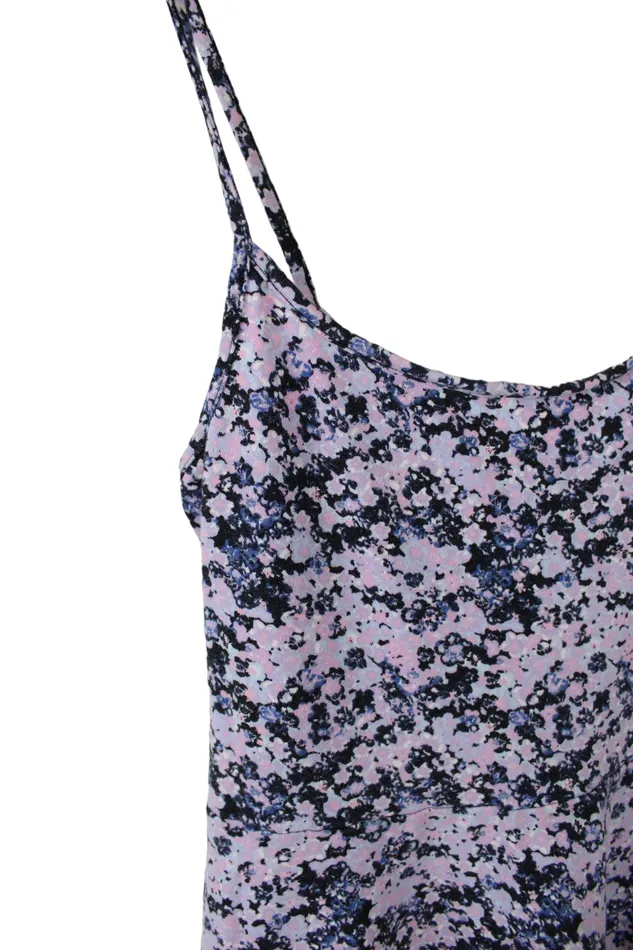 Rings HM Divided Purple Skater Floral Dress XS