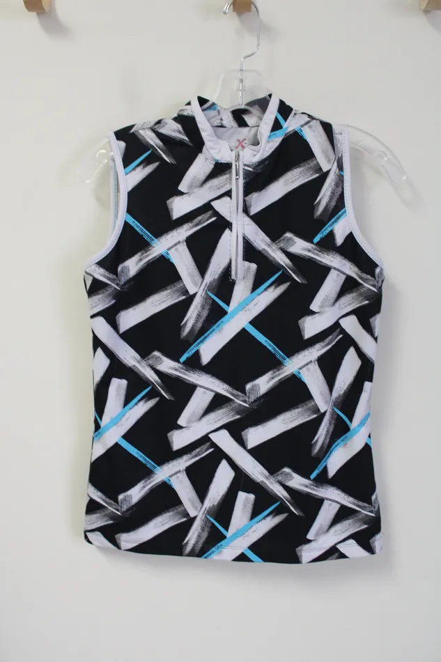 Rings Izod Izod X PFX Black Blue Patterned Tank XS