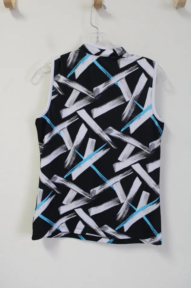 Rings Izod Izod X PFX Black Blue Patterned Tank XS