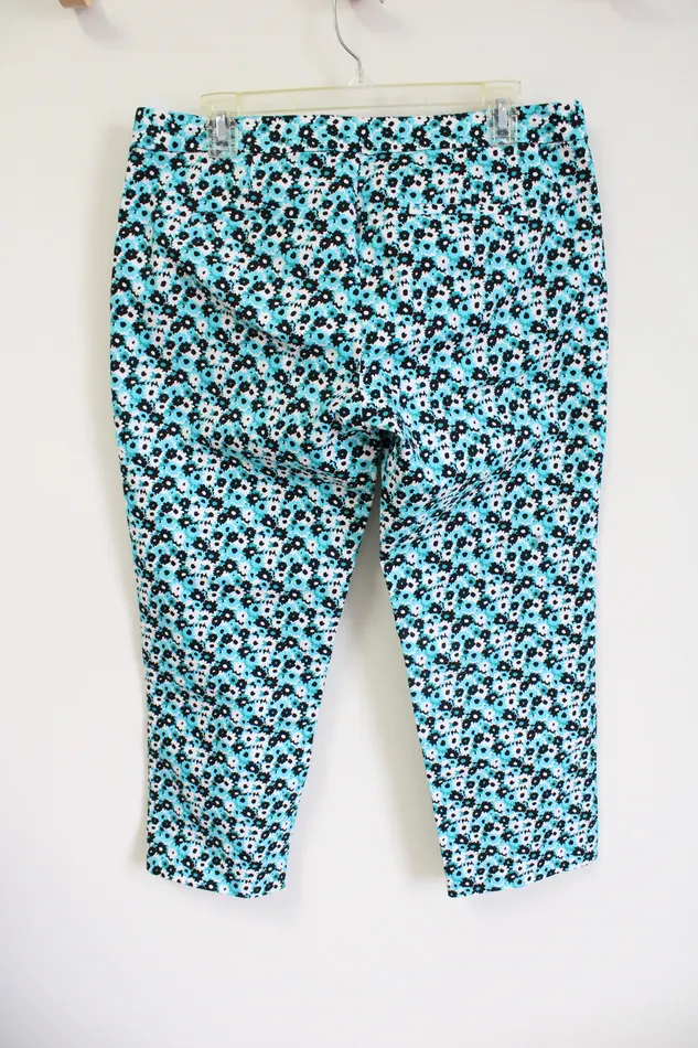 Rings Michael Kors NEW MICHAEL Michael Kors Blue Black Floral Capri 10 Petite