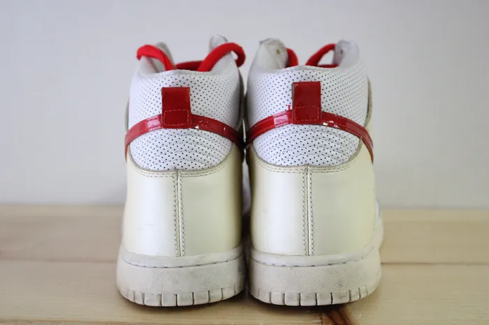 Rings Nike Dunk High Top 60 Rare Style White Cream Red Sneakers Mens Size 10 Nike Rings Nike Dunk High Top 60 Rare Style White Cream Red Sneakers Mens Size 10 Nike