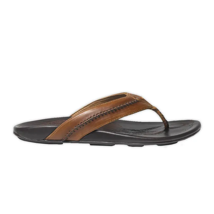 Rings OluKai Mens Mea Olu Sandals TanDark Java OLUKAI