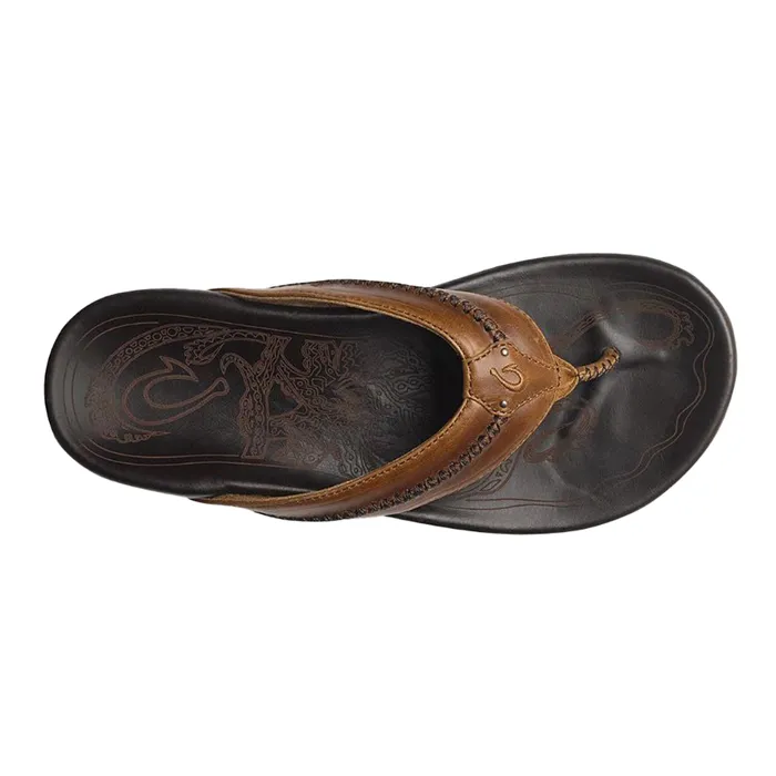 Rings OluKai Mens Mea Olu Sandals TanDark Java OLUKAI