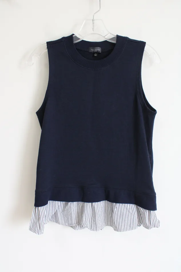 Rings The Limited The Limited Blue Ruffle Tank Top S