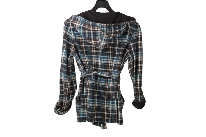 Self Esteem Earrings Self Esteem Brown Plaid Jacket Youth XL 14