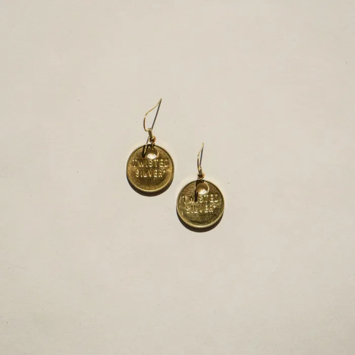 TAG Earrings Twisted Silver Earrings