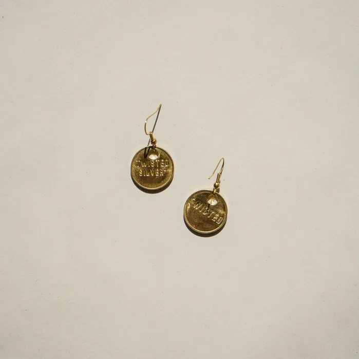 TAG Earrings Twisted Silver Earrings