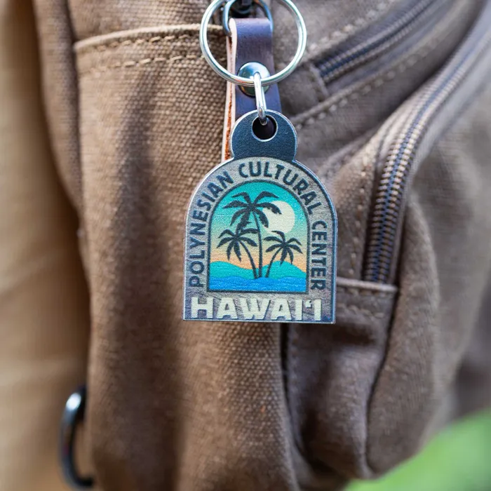 Three Palms Wooden KeyringFob GREATMOUNTAINWE Rings