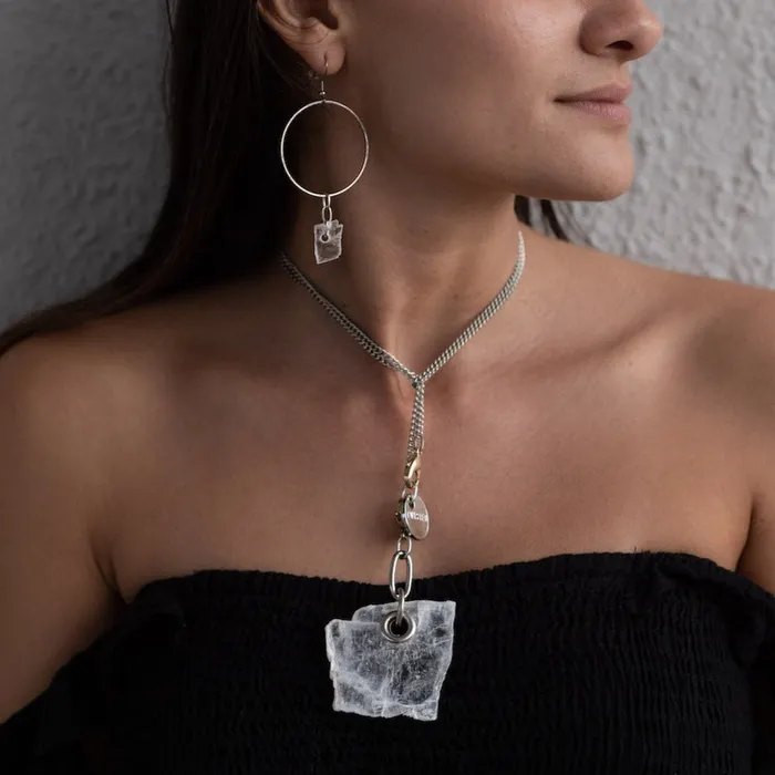 Twisted Silver Earrings CLARITY Double Threat