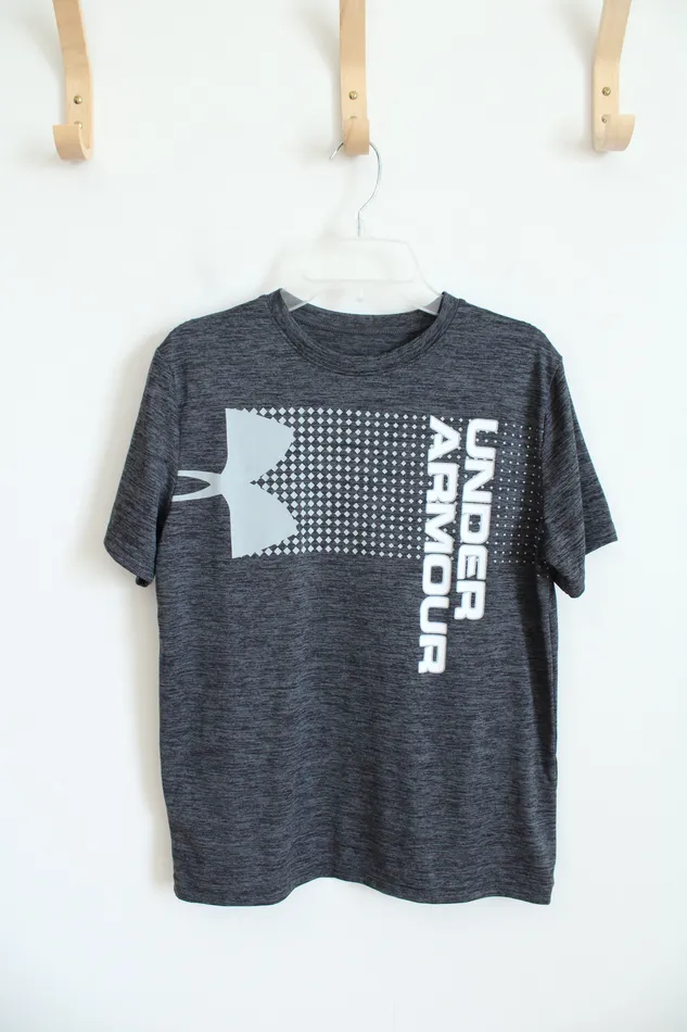 Under Armour Gray Athletic Shirt Youth L Under Armour Earrings