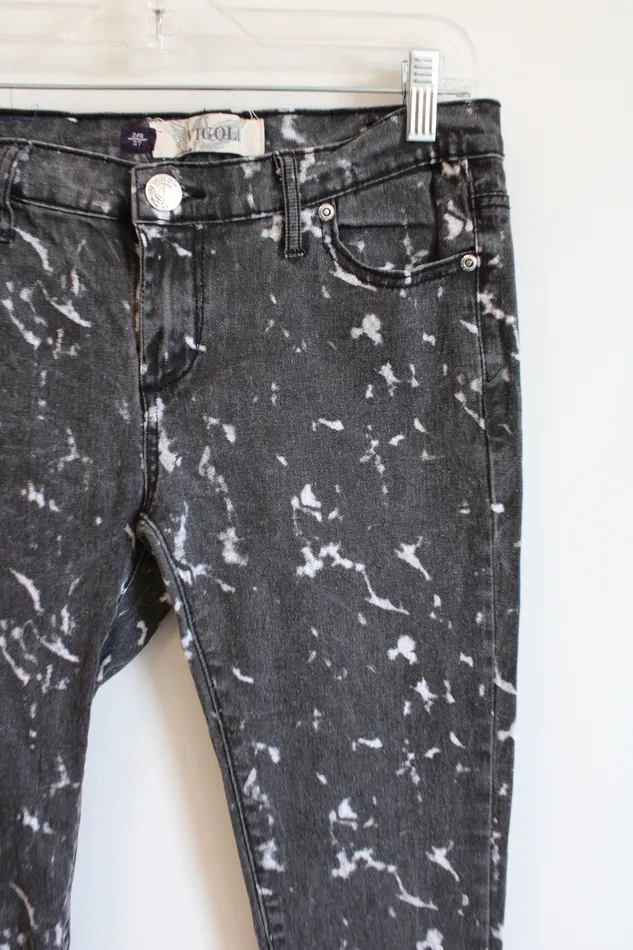 Vigoli Rings Vigoli Gray White Patterned Skinny Jeans 34