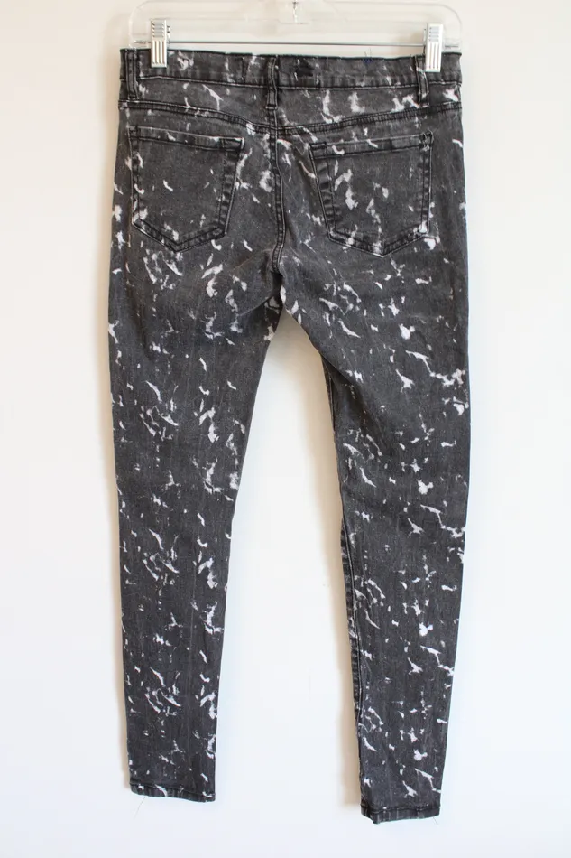 Vigoli Rings Vigoli Gray White Patterned Skinny Jeans 34