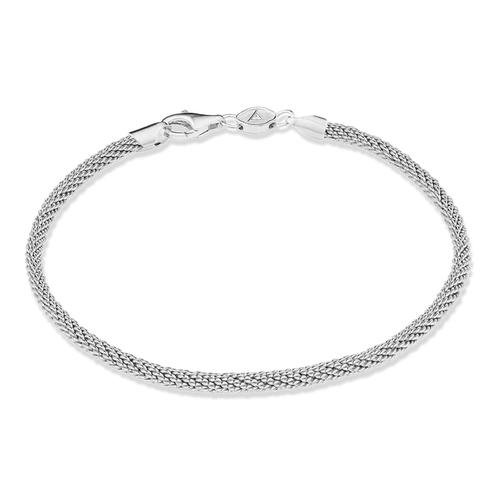 14k White Gold Cable Bracelet Solid Gold Bracelets