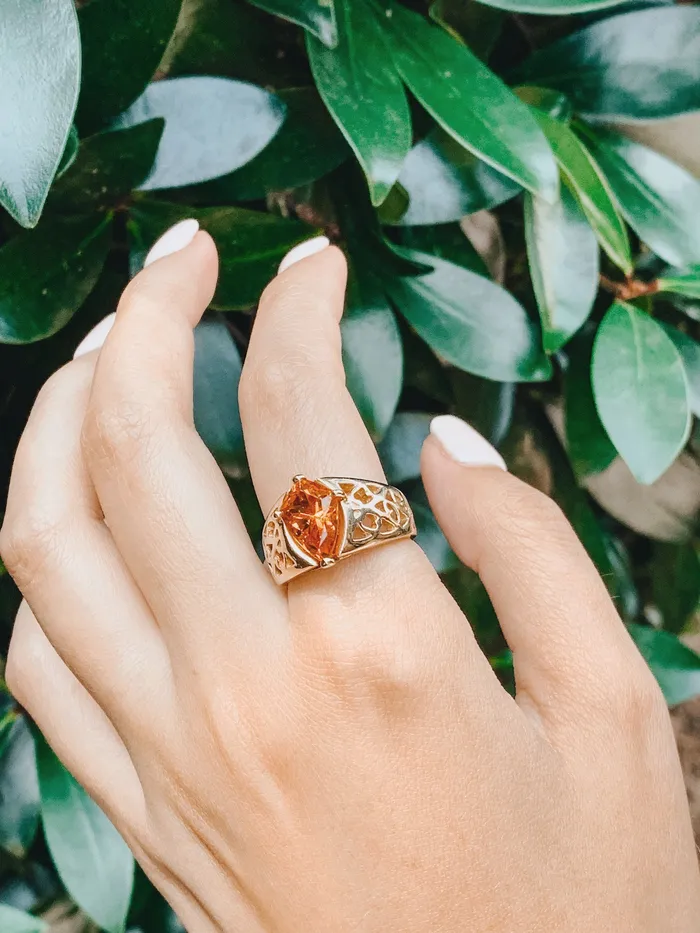 14K Yellow Gold Spessartite Garnet Ring Donald Haack Diamonds Rings 14K Yellow Gold Spessartite Garnet Ring Donald Haack Diamonds Rings