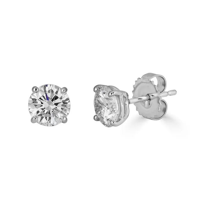 2 Carat Diamond Studs Alexis Jae Earrings