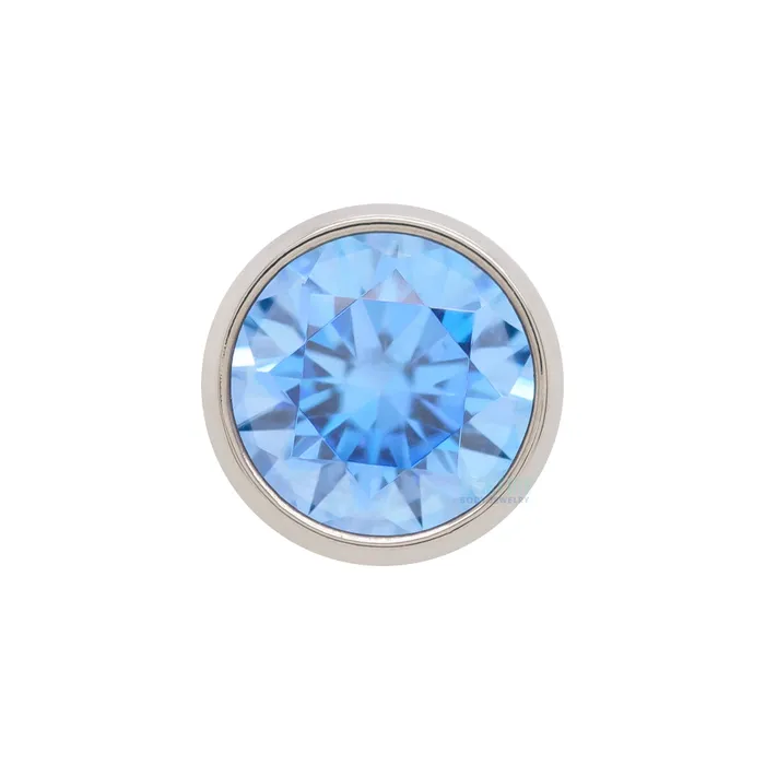 3mm BezelSet BrilliantCut Gem on Flatback Anatometal Earrings