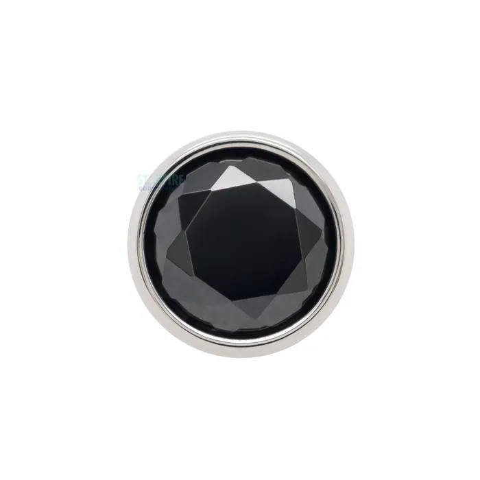 3mm BezelSet BrilliantCut Gem on Flatback Anatometal Earrings