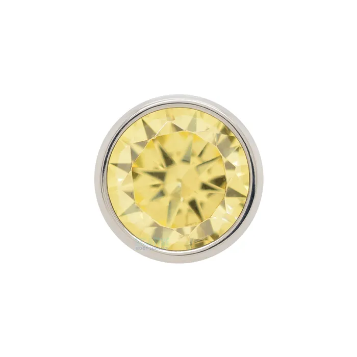 3mm BezelSet BrilliantCut Gem on Flatback Anatometal Earrings