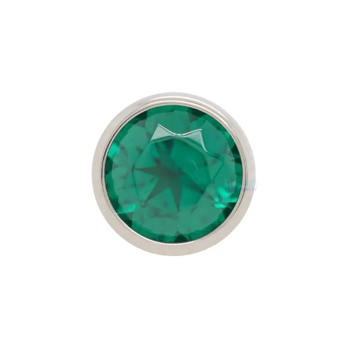 3mm BezelSet BrilliantCut Gem on Flatback Anatometal Earrings