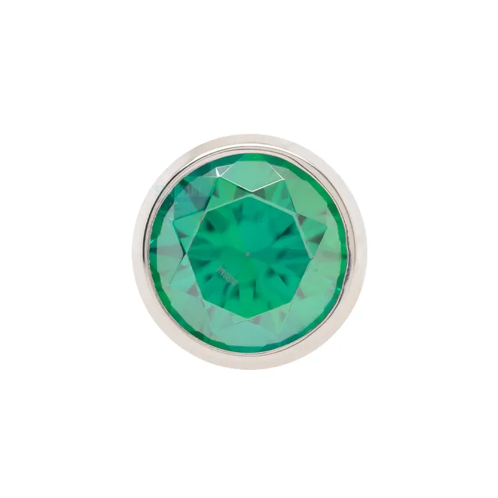3mm BezelSet BrilliantCut Gem on Flatback Anatometal Earrings