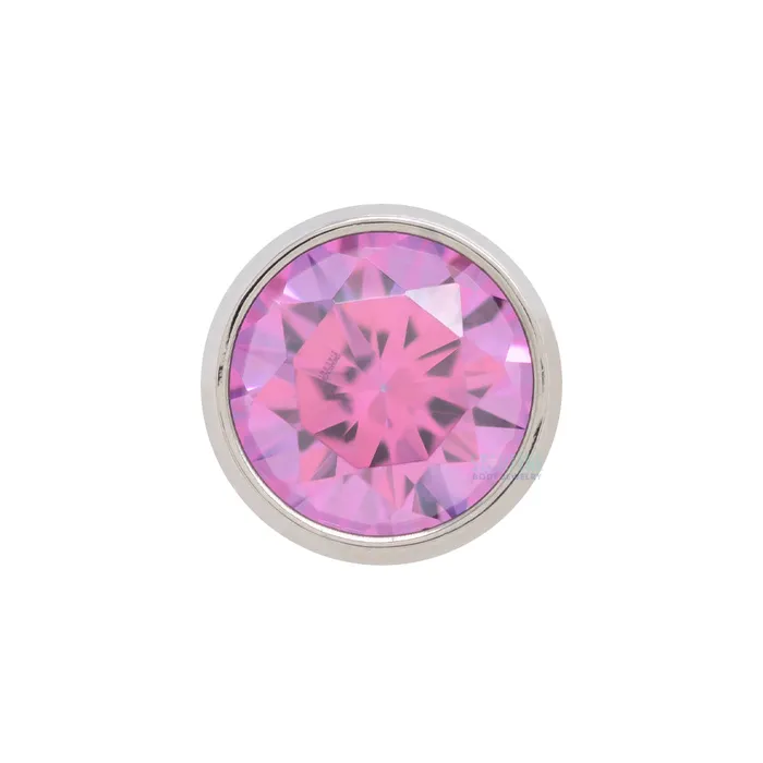 3mm BezelSet BrilliantCut Gem on Flatback Anatometal Earrings