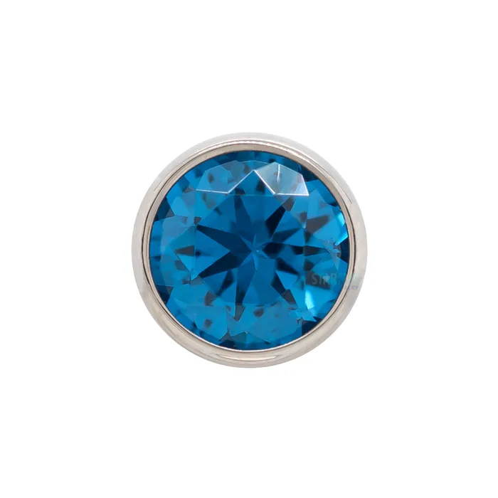 3mm BezelSet BrilliantCut Gem on Flatback Anatometal Earrings