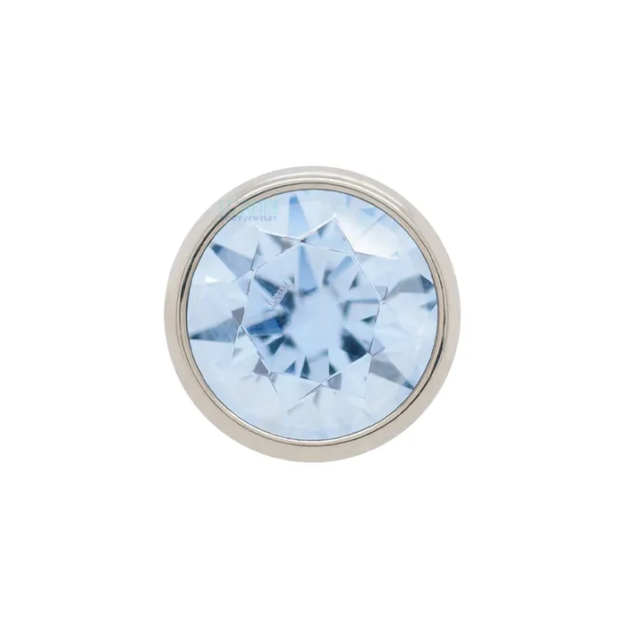 3mm BezelSet BrilliantCut Gem on Flatback Anatometal Earrings
