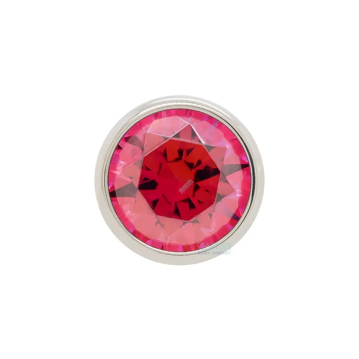 3mm BezelSet BrilliantCut Gem on Flatback Anatometal Earrings