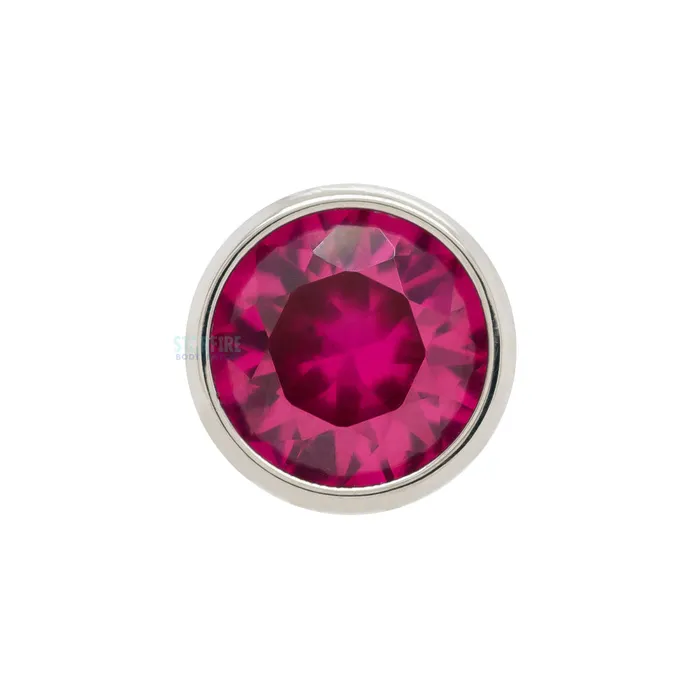 3mm BezelSet BrilliantCut Gem on Flatback Anatometal Earrings
