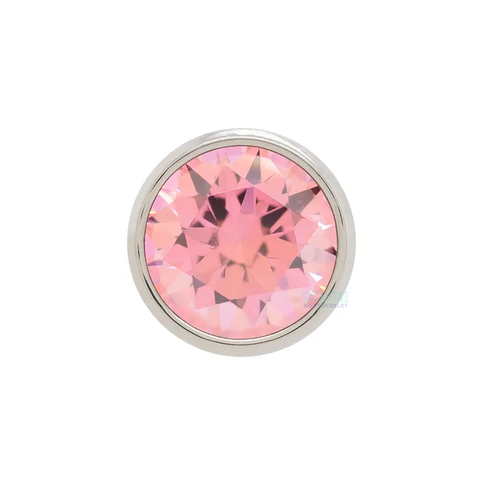 3mm BezelSet BrilliantCut Gem on Flatback Anatometal Earrings