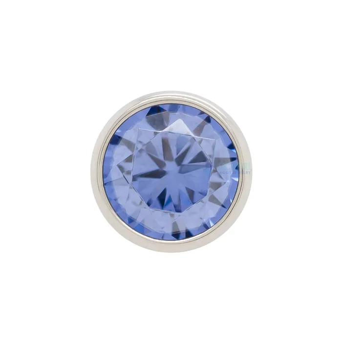 3mm BezelSet BrilliantCut Gem on Flatback Anatometal Earrings